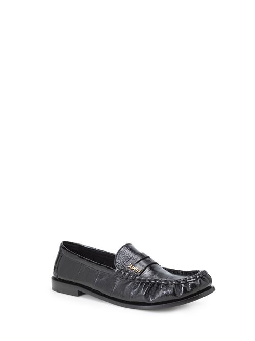 Eel skin moccasins SAINT LAURENT | 7668790WXAK1000